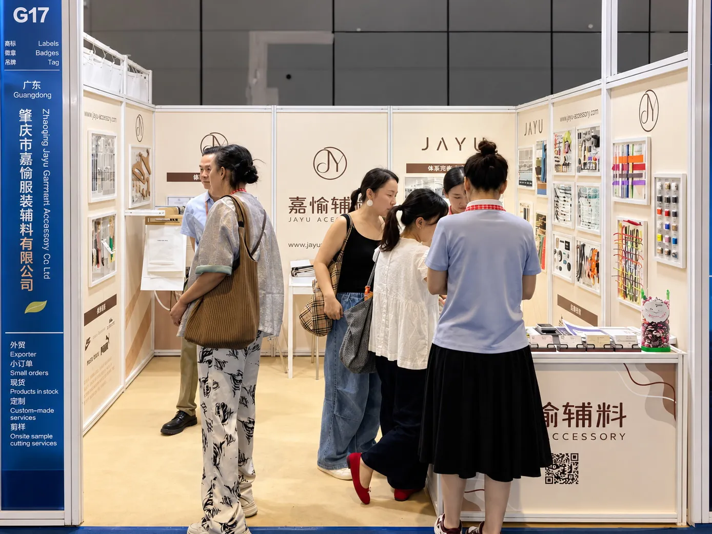Visitors at the stand