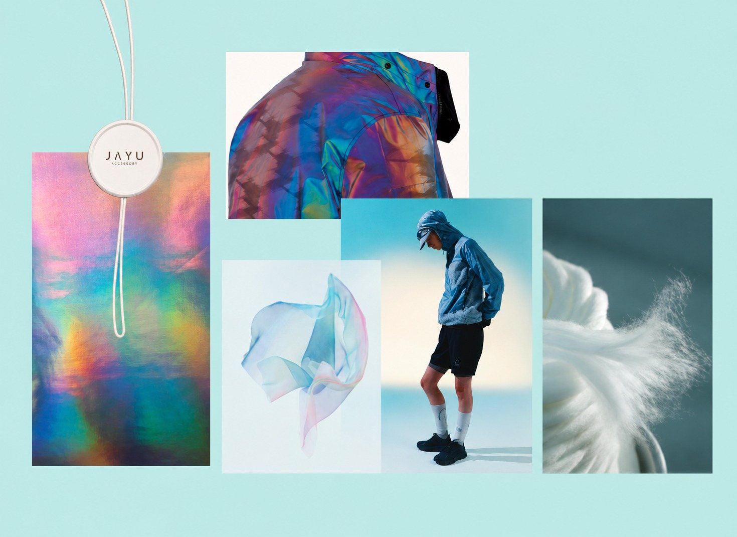 JAYU reflective and iridescent tag pins